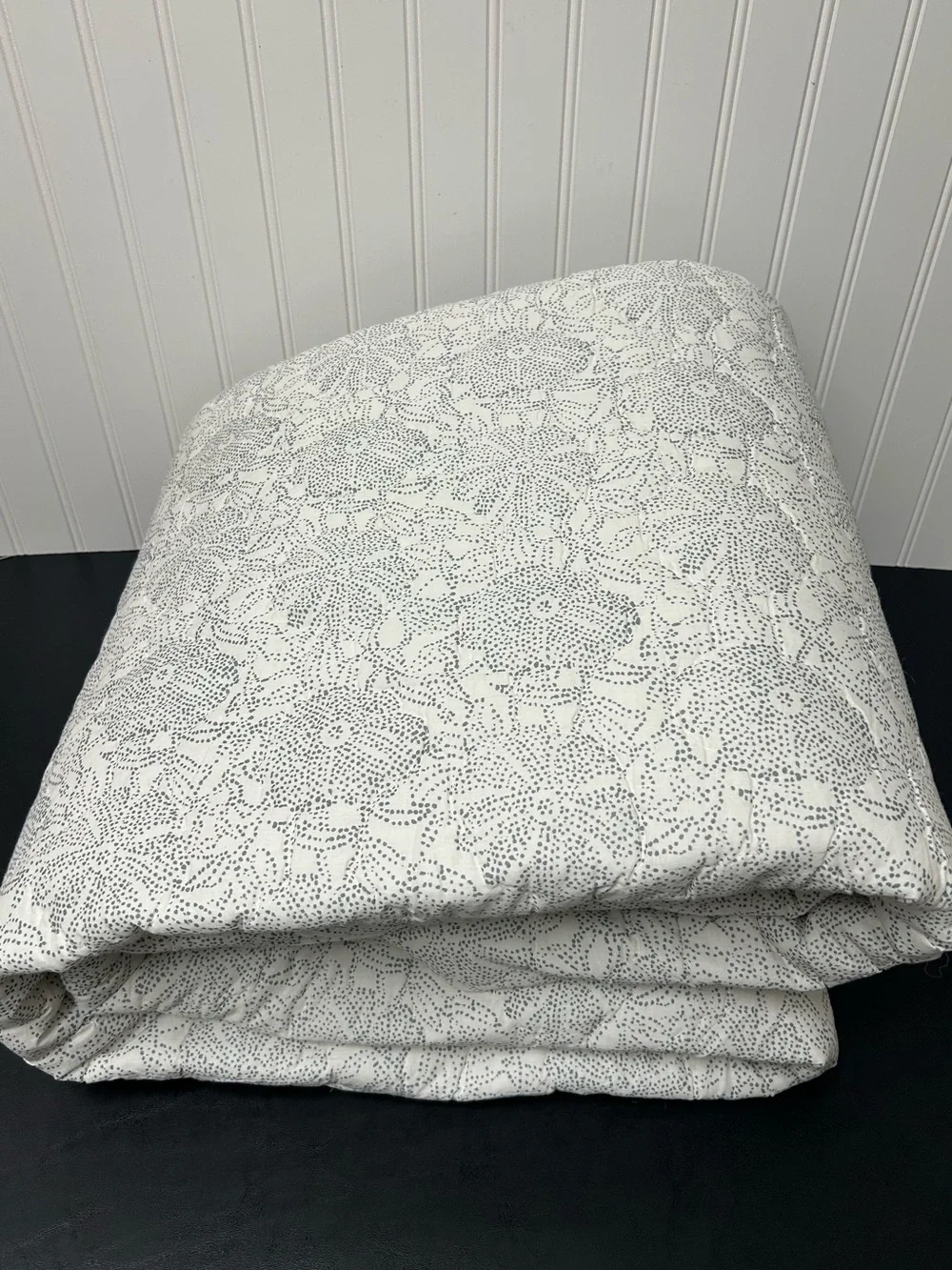 West Elm Dotted Floral Quilt king